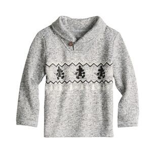Jumping Beans | Disney Mickey Mouse Faire Isle Shawl Collar Sweater Pullover 3T